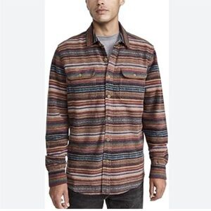 Faherty Multicolor Striped Shirt Jacket